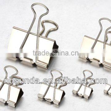 Foldback clips steel nickel plated