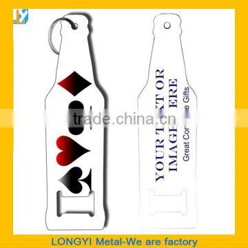 PLAYING CARD SUITS - METAL BOTTLE OPENER 12CM