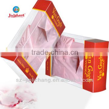 clear plastic cheap custom dress shirt box