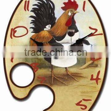 decoration hanging wall wood clock