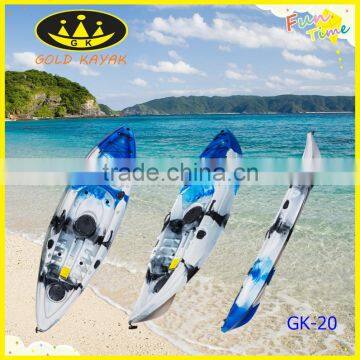 plastic LLDPE one person sit on top fishing kayak