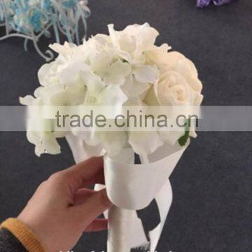 2015 LATEST ARRIVAL Artificial Flowers Fine Design beautiful single stem bridal veil bouquet