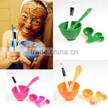 Household Daily Necessities Wholesale Beauty Mask Bowl Plastic Bowl Spoon Brush Stick Tool Kit Mixed Batch Five Colors Bowl