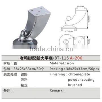 A-206 sofa metal leg, mattress hardware, furniture accessories