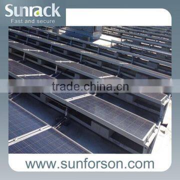 stable flat roof pv panel solar mounting bracket/ballast mount system