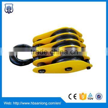 steel wire rope block and tackle pulley