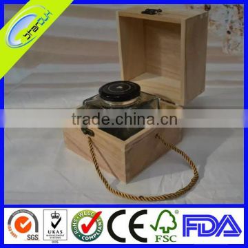 wooden box with lock, wooden box with handle