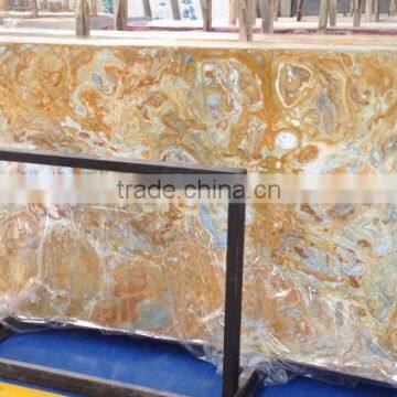 Beautiful Translucent Backlit Resin Stone-Natural onyx look