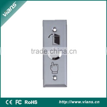 Night Luminous stainless steel emergency exit door push button switch for access control system