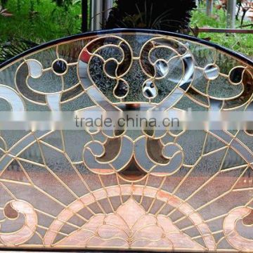 half circle design glass for modern decoration