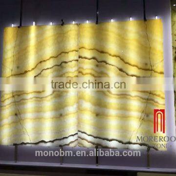 Bookmatch Yellow Onyx Marble Price Natural Stone Marble Countertop