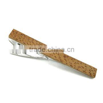 Latest WOOD tie clip & mens tie bar & fashion tie pin for men TPW004