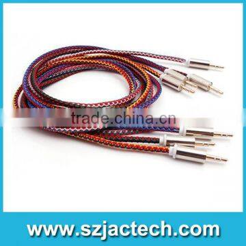 flex cable audio 3.5mm to 3.5 mm male to male extension cable aux cable for car/headphone/PM4/PM3