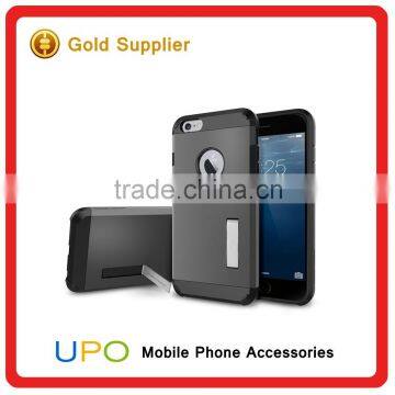 [UPO] 2 in 1 Shockproof Armor Hard Plastic TPU Mobile Phone Case With Kickstand for IPhone 6 6s photo-2