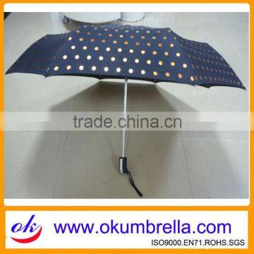 The Dual Umbrellas with Reflective Printing OKF67