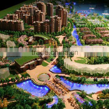 Sea Beach House Building Scale Model for Real Estate Exhibition