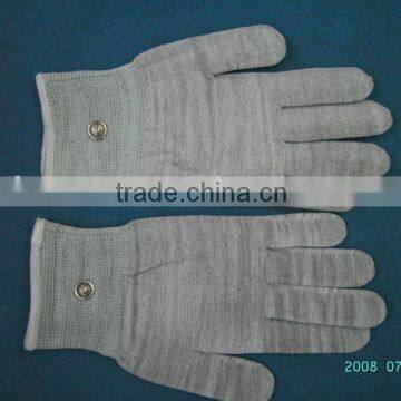 silver fiber conductive mittens for beauty salon