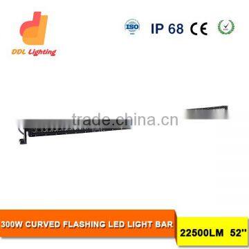 Waterproof Special Design 4D Lens 300w Curved Offroad Led Bar Light With Wholesale