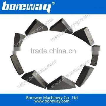 China manufacturer supply high efficiency triangle shaped drill bit segment