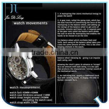 Best Sell Stainless Steel Fashion Mechanical Brand Designer Custom Business Watch for Men photo-3