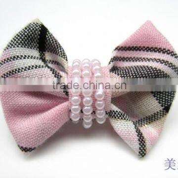 hot sale clothing crochet flower with artificial pearl