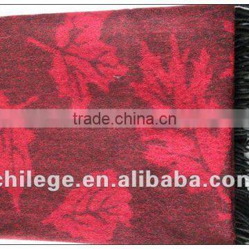 100% wool print scarf