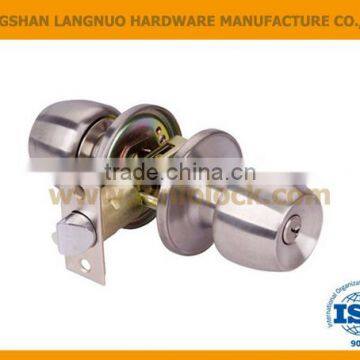 2016 Best Quality Satin Brass Finish Tubular Passage Round Knob Door Locks For Doors