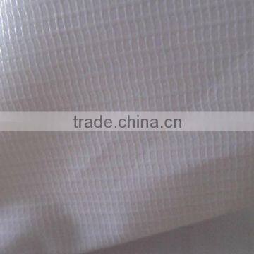 200D*300D yarn,18*12mesh,300gsm,RF surface treatment,White PVC tarpaulin sheet