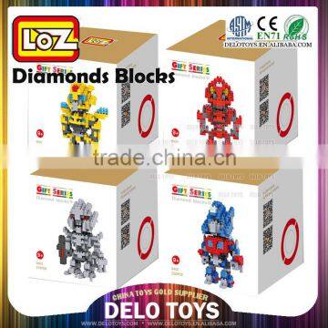 Plastic LOZ diamond blocks assemble toy movie robot figures DE0262206