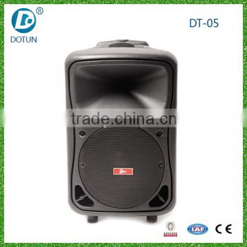 Professional PA active trolley rechargeable speaker with bluetooth FM