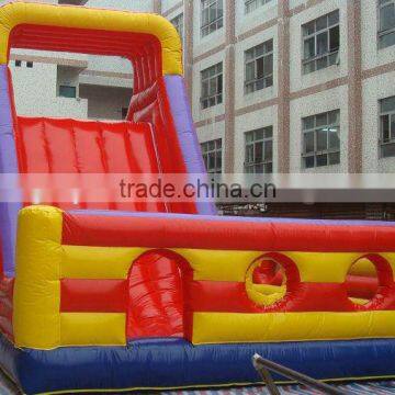 2015 PVC tarpaulin inflatable game toys used playground inflatable slides for sale