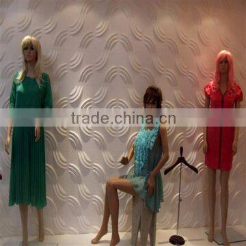 vacuum plastic fashion store 3d wall pannels board