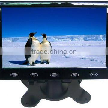 VCAN0989 7inch Car slim design Digital stand LCD Monitor with Touch botton