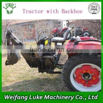 High quality wheel tractor attached backhoe loader