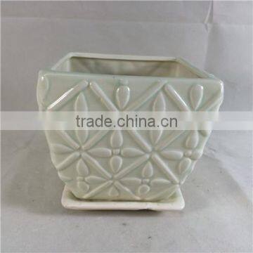 GREEN MODEN INDOOR Decoration CERMIC PLOWER POT