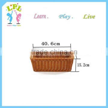 Hot Sale High Quality pp Material Custom Size Plastic Wicker Basket for Sale photo-3