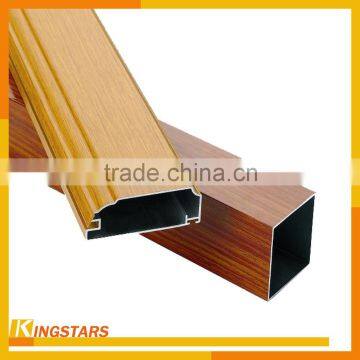 wood powder coating aluminum profile for windows and doors