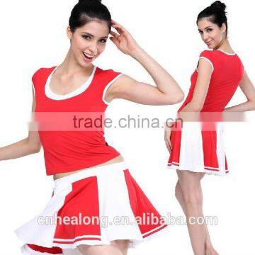 Wholesales Blask Custom Sublimated Cheerleader Dance Uniforms Design