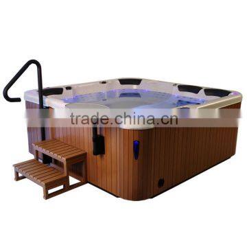 162 Jets portable acrylic Two loungers Outdoor Spa rectangular Tub with Led Light spa supplies