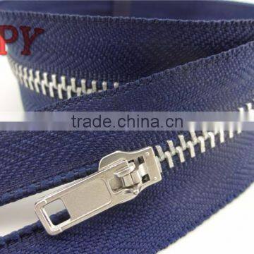 5# aluminum teeth zipper with auto lock slider