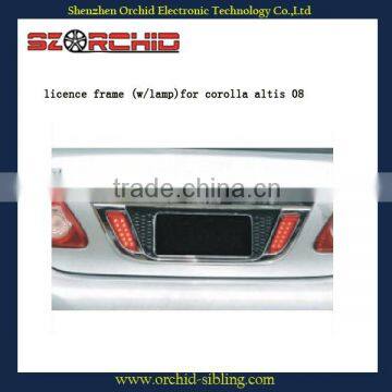 lisence frame with lamp for corolla altis 08