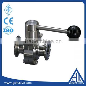 ss304/316 clamp/weld/thread/male-female manual sanitary butterfly valve