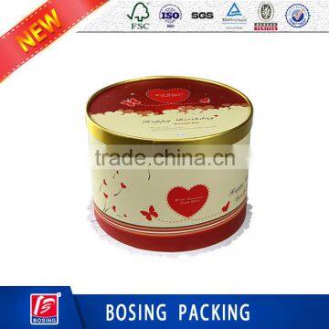 China supplier top quality wholesale custom size 8"/10" round cake box / Printed cake box