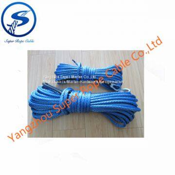 4x4 winch rope,12 strand UHMWPE towing rope,sythetic rope for winch, UHMWPE fiber for 12000lbs winch