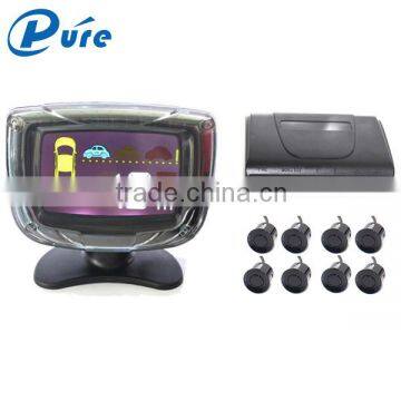 LCD Display Car Parking Sensor Reverse Backup Radar System with 8 Sensors