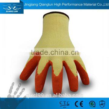 QL 10G polyester heavy duty gloves rubberized