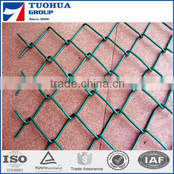 Galvanized and PVC Coated Diamond Mesh Cylcone Chain Wire Chain Link Fence