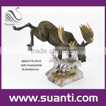 Wholesale vivid resin deer craft