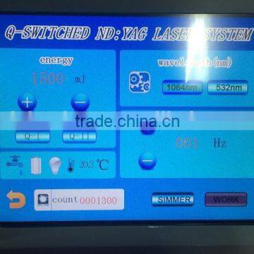 Tattoo Laser Removal Machine Standing Q-switch 1064nm 532nm Long Pulse 1500mj Nd Yag Laser Hair Removal Machine