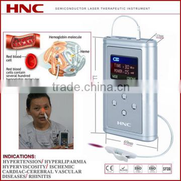 Comfortable cold laser safe treatment laser therapy device 650nm for allergic rhinitis, chronic rhinitis, sinusitis